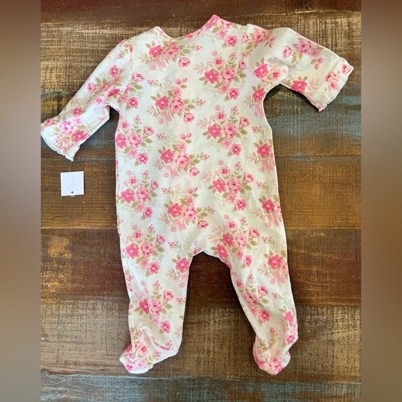 Floral Little Me Ruffle sleeper 3M NWT - Picture 2 of 5